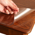 NAP2WELL Clear Table Cover Protector 16 x 42 Inch, 1.5mm Plastic Desk Mat