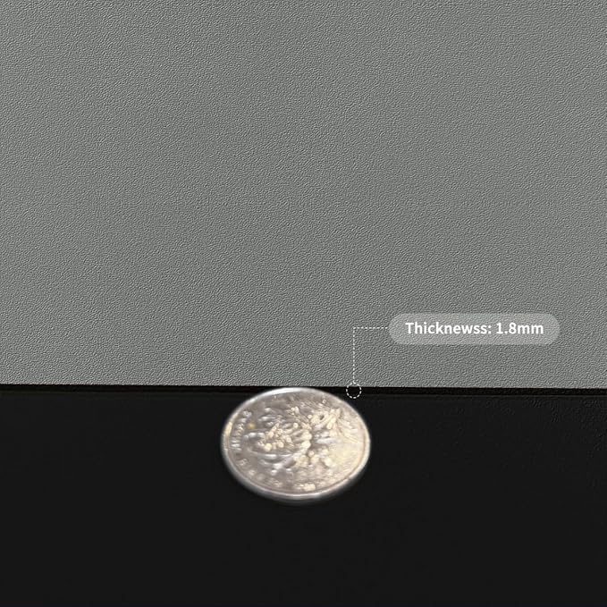 Vanity Top Protector - Can Be Used On Both Sides Waterproof and Easy to Clean Good Flatness Used for Dresser Table(Black+Gray 10x60)