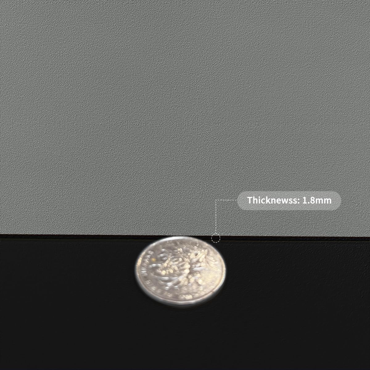 Zinkooat Desk Pad - 14x45 Inch Waterproof Easy to Clean Can Conceal Flaws Protector The Table Top from Scratches Used for Coffee Table Office Table Dresser(Black+Gray 14x45)
