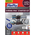 Hefty Shrink-Pak Starter Kit - 2 Large, 1 XL Cube, 1 Jumbo Vacuum Seal Storage Bag and Hand Pump – Space Saver Bags for Clothing, Pillows, Towels, or Blankets, 5 Pc Set