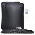 Relime Essential Vacuum Bags for Travel Luggage, Reusable Compression Bags for Checked Suitcases, Vacuum Seal Spacesaver for Cloth Packin(2Large+Pump)
