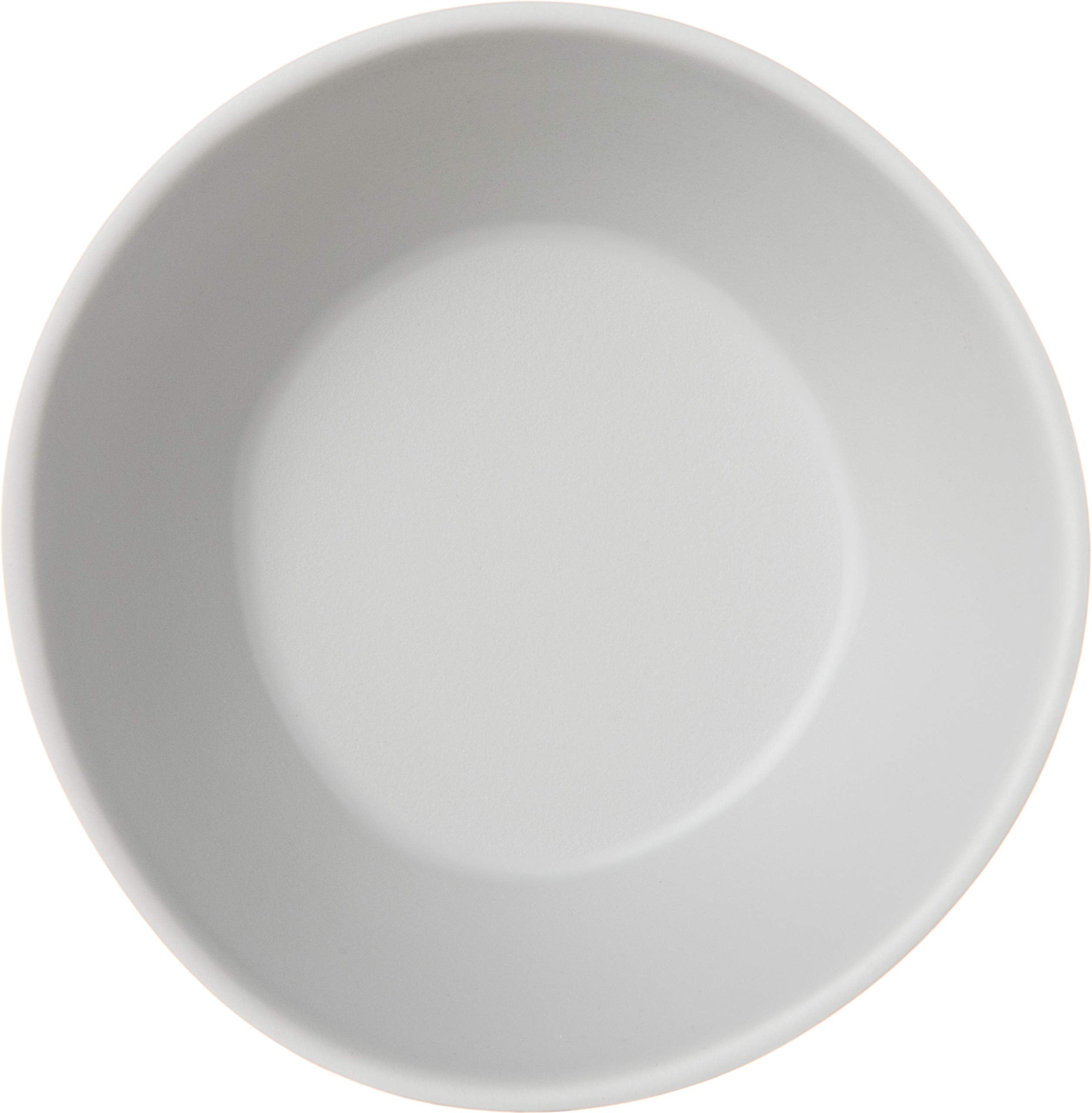 Carlisle FoodService Products Ridge Reusable Plastic Bowl Soup Bowl for Home and Restaurant, Melamine, 8 Ounces, Cement, (Pack of 24)