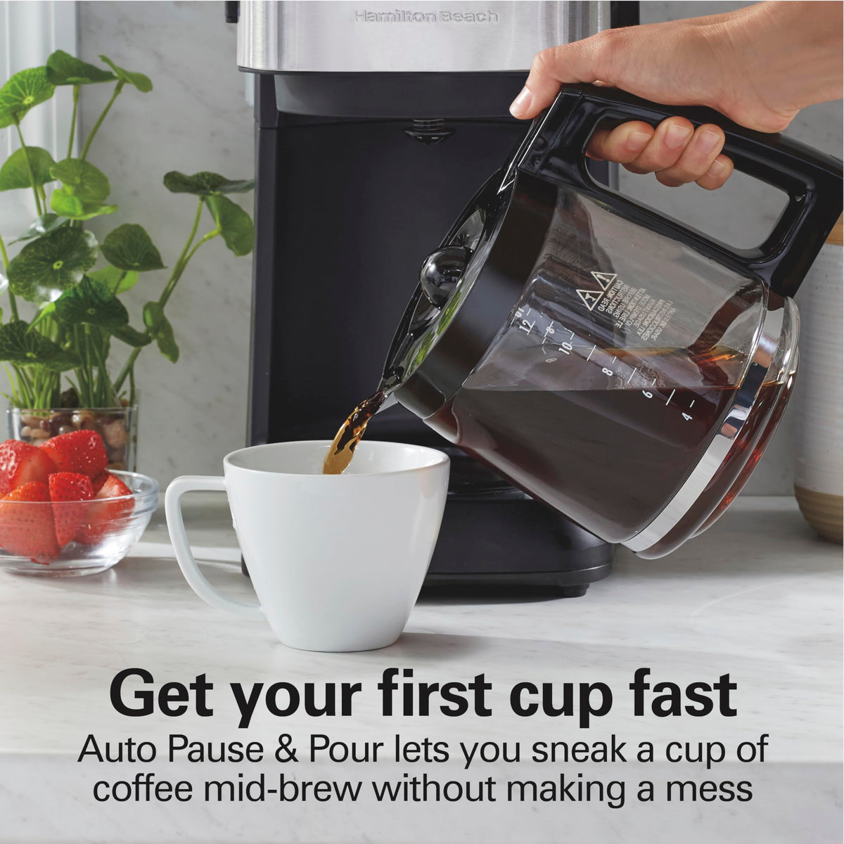 Hamilton Beach FrontFill 12 Cup Programmable Drip Coffee Maker
