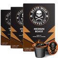 Death Wish Coffee Medium Roast Single Serve Coffee Pods, Organic, 30 Count