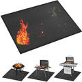 kanhiro Grill Mats for Outdoor Grill 59x39 Inch Fireproof Double-Sided Grill Matt and Deck Protector, Oil-Proof Waterproof BBQ, Grill Pad for Patio, Floor, Lawn Protection