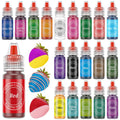 Oil Based Food Coloring for Chocolate 20 Colors.25 Fl Oz Bottles Food Grade Edible Dye for Baking Candy Melts