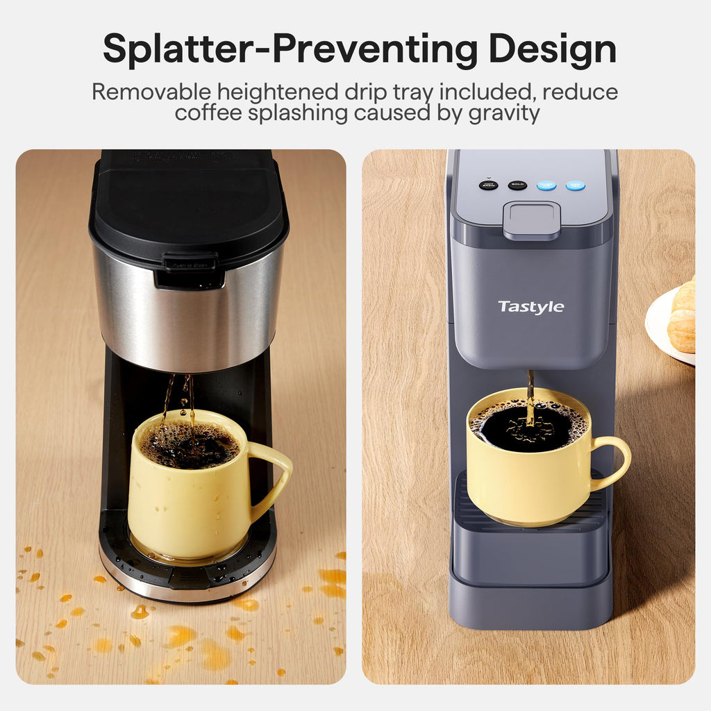 Tastyle Single Serve Coffee Maker for K Cup, Ground and Tea