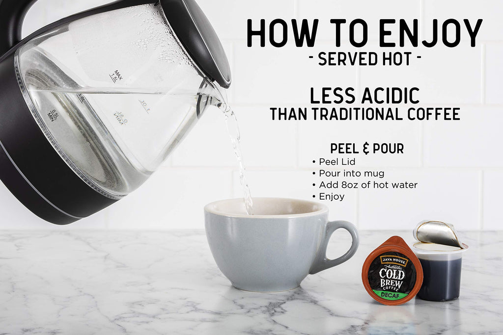 Java House Cold Brew Coffee Concentrate, Decaf, 1.35 Fl Oz