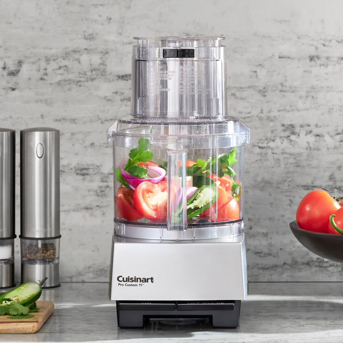 Cuisinart Food Processor, Dishwasher Safe 11-Cup Food Processor with Slicing & Shredding Discs, Cuisinart Pro Custom 11 Stainless Steel Electric Chopper & Kitchen Food Processor, Chrome, DLC-8SBCYP1