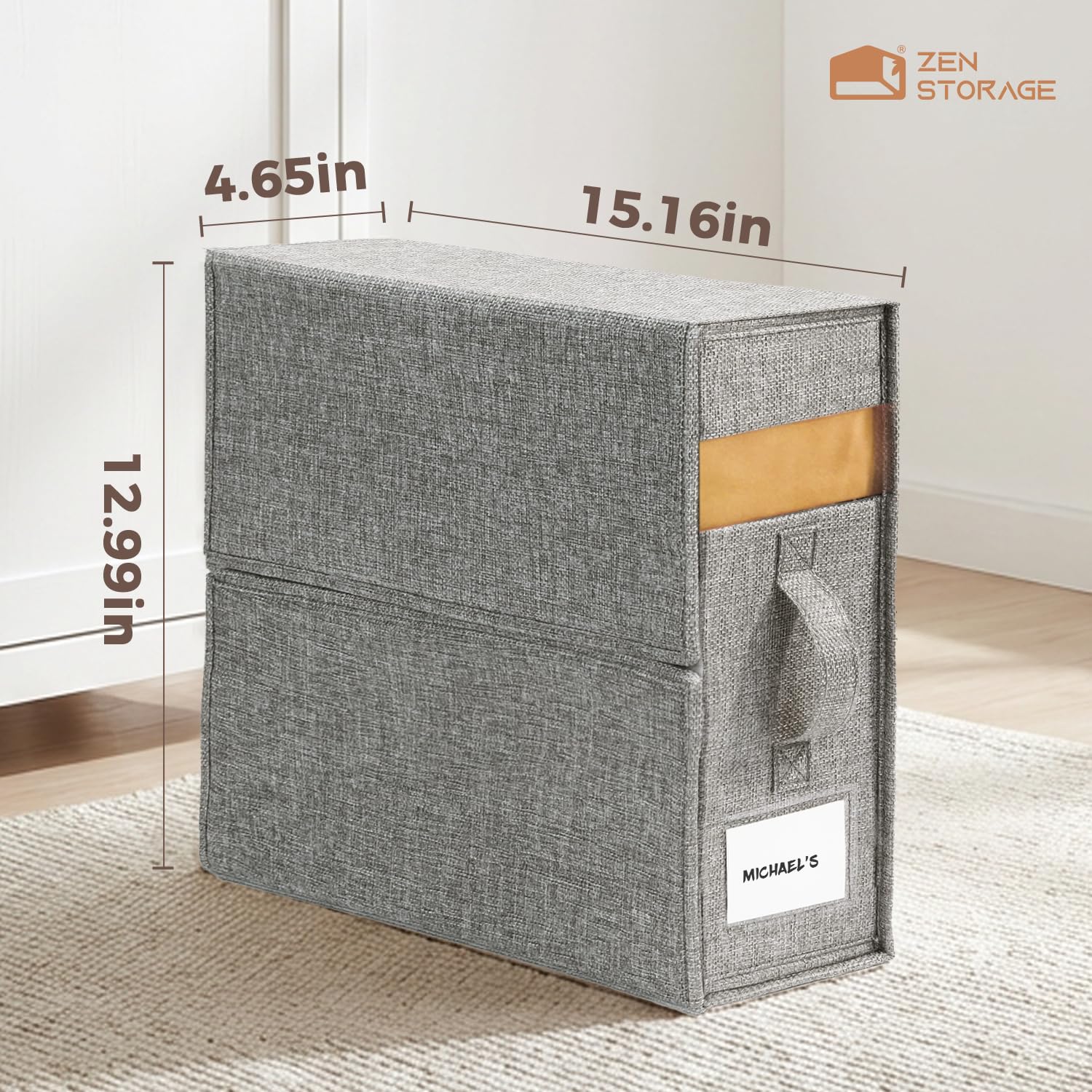 ZenStorage Sheet Organizers and Storage for Linen Closet, 6Pack Grey
