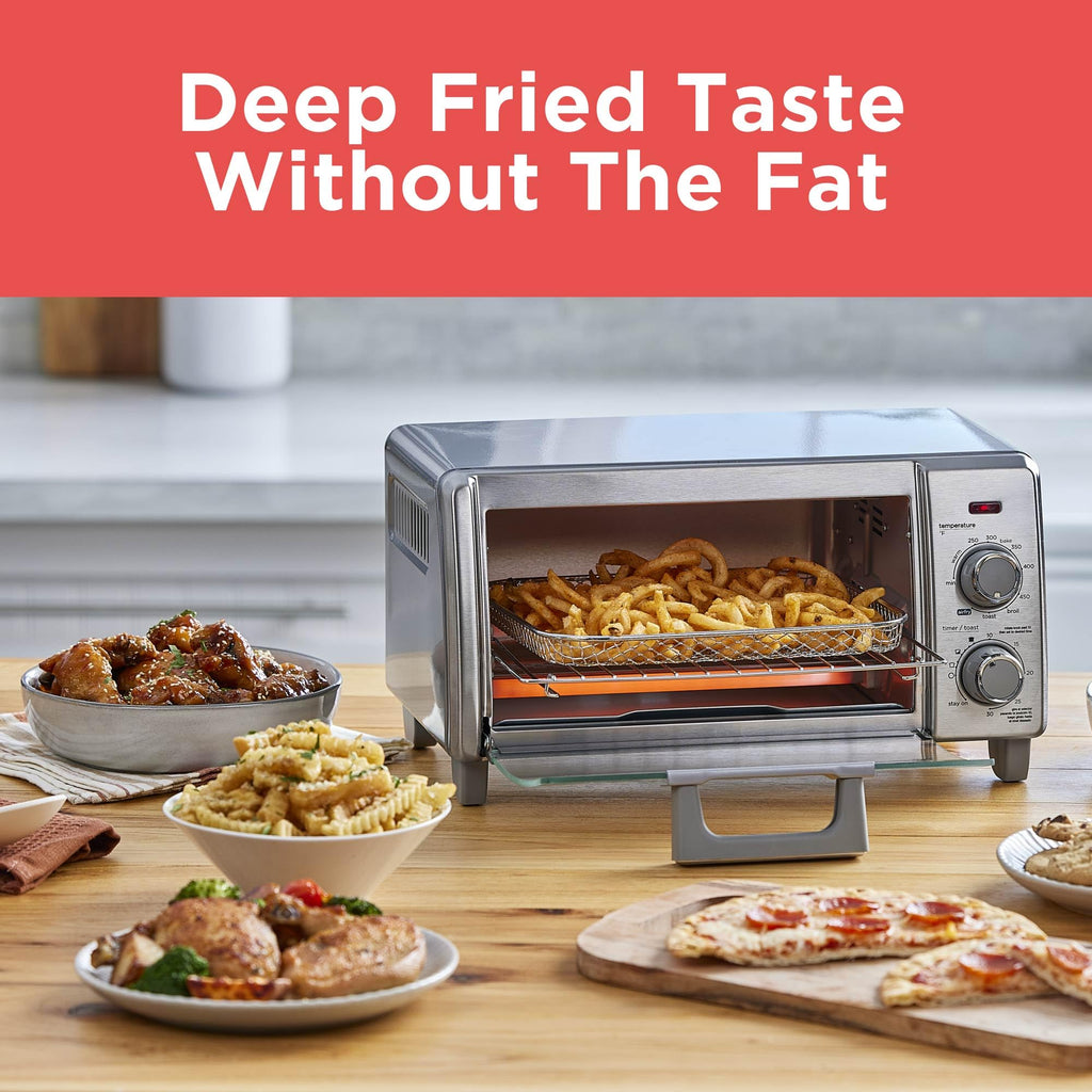 BLACK+DECKER 4-Slice Air Fry Toaster Oven, 5-in-1 Countertop Oven
