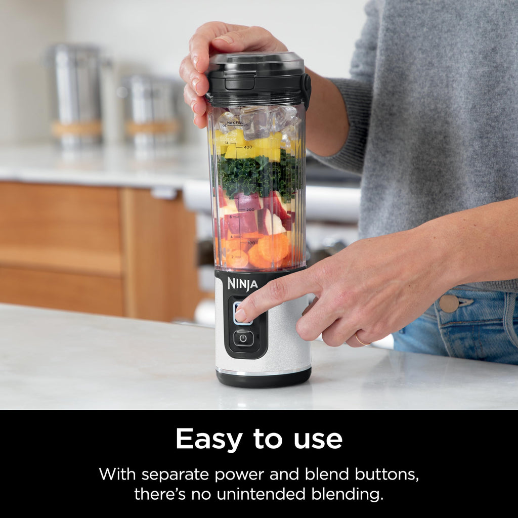 Ninja Blast Portable Blender, Cordless,18oz Vessel, White Glitter, BC152GL