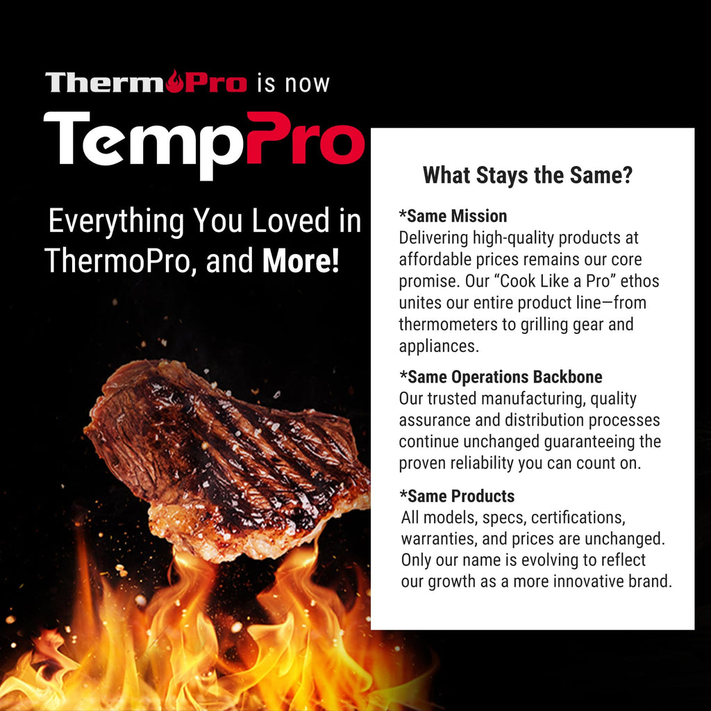 TempPro TempSwift Rechargeable Digital Meat Thermometer for Cooking