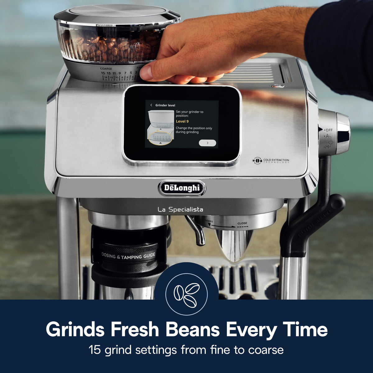 De'Longhi La Specialista Touch Espresso Machine with Coffee Grinder