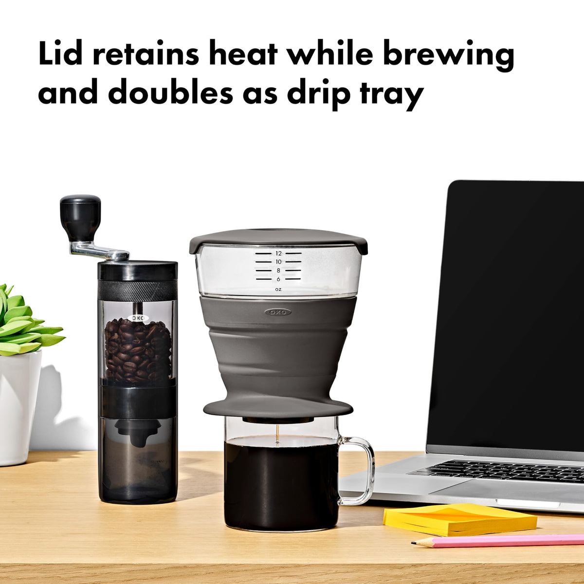 OXO Brew Collapsible Pour-Over Travel Coffee Maker with Storage Case