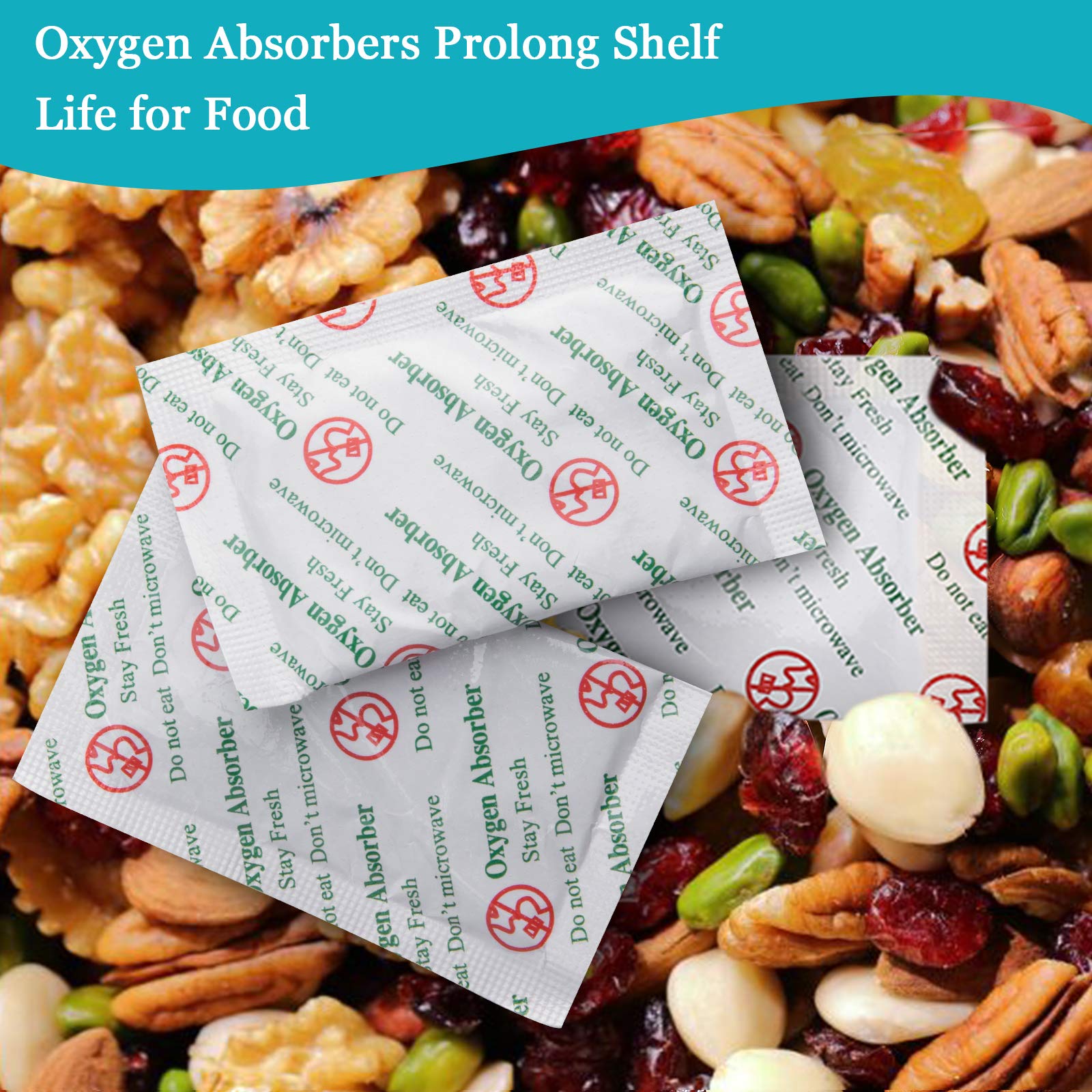 VacYaYa 200CC(110Packets) Food Grade Oxygen Absorbers Packets Food Storage