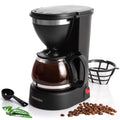 Mixpresso 5 Cup Drip Coffee Maker, Coffee Pot with Reusable Filter, Black