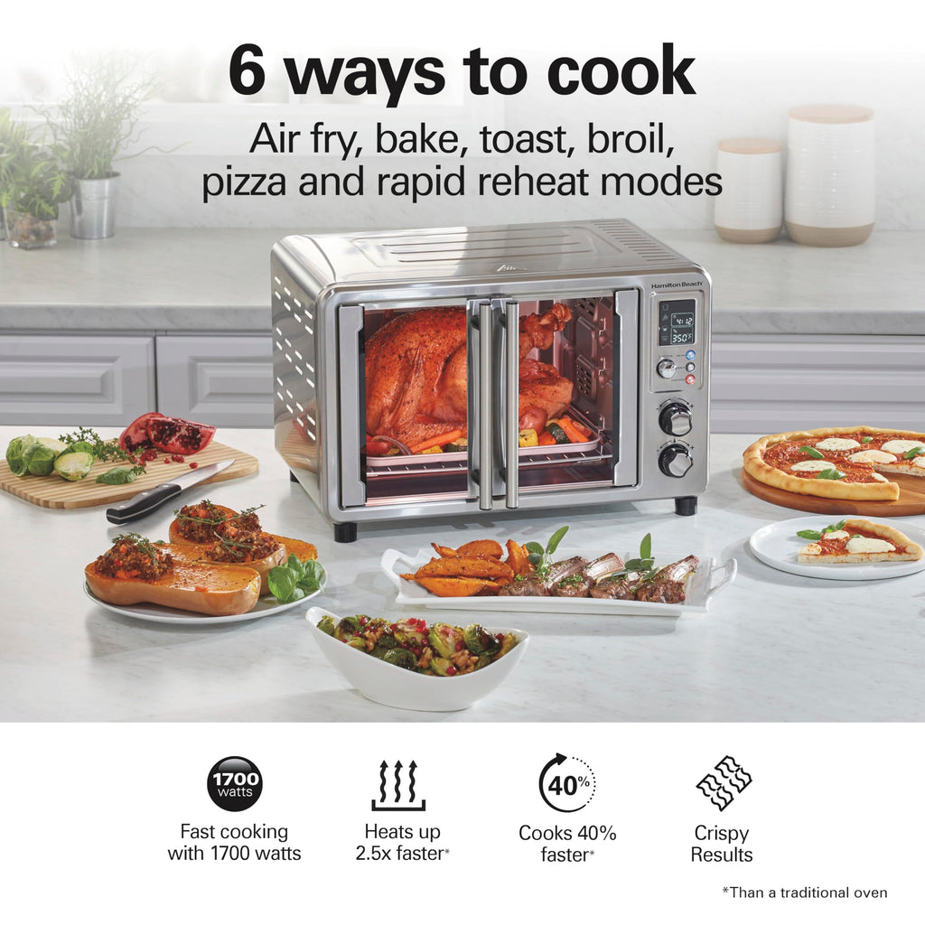Hamilton Beach 6-in-1 XL Digital Air Fryer Toaster Oven Combo