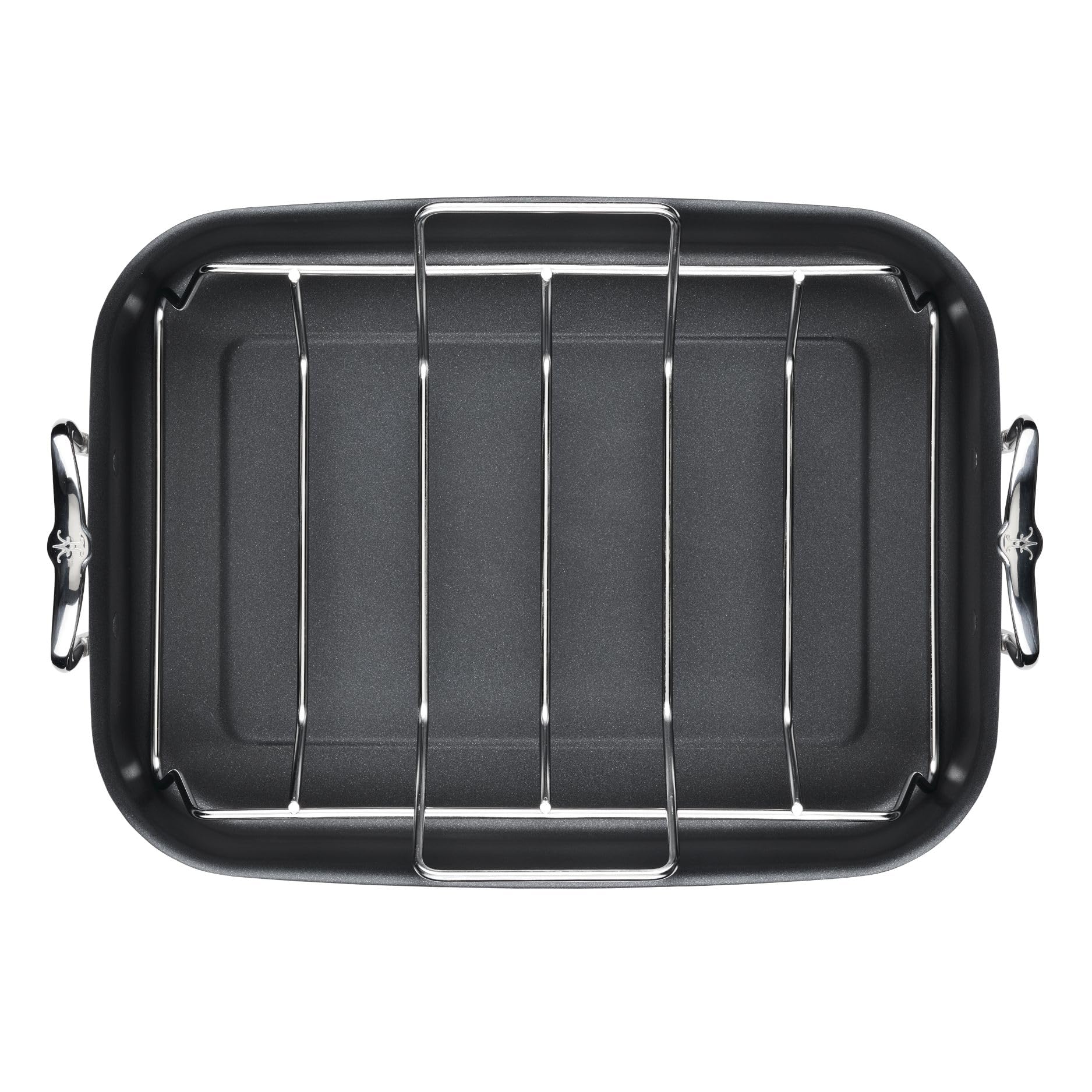 Hestan Provisions – 16.5" Classic Clad Nonstick Roasting Pan with Stainless Steel Rack