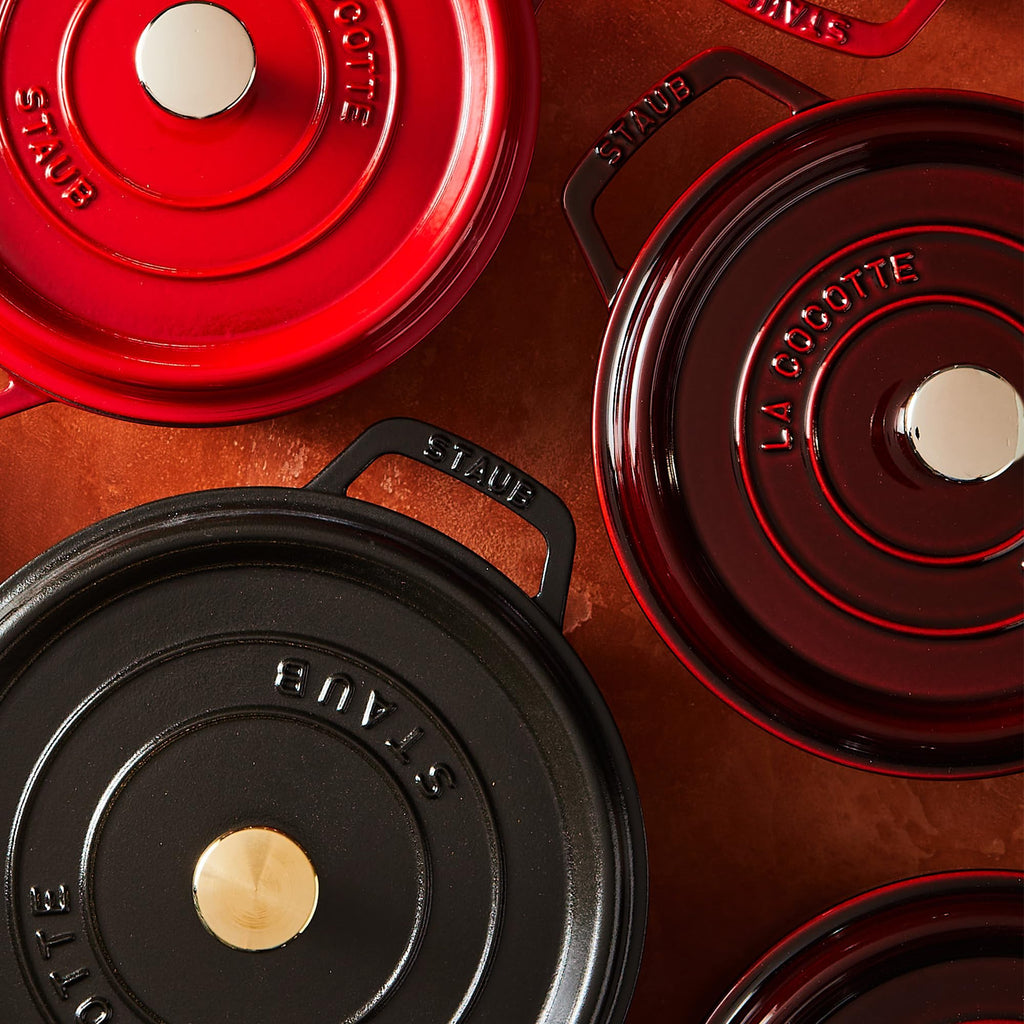Staub Cast Iron 4-qt Round Dutch Oven - Grenadine
