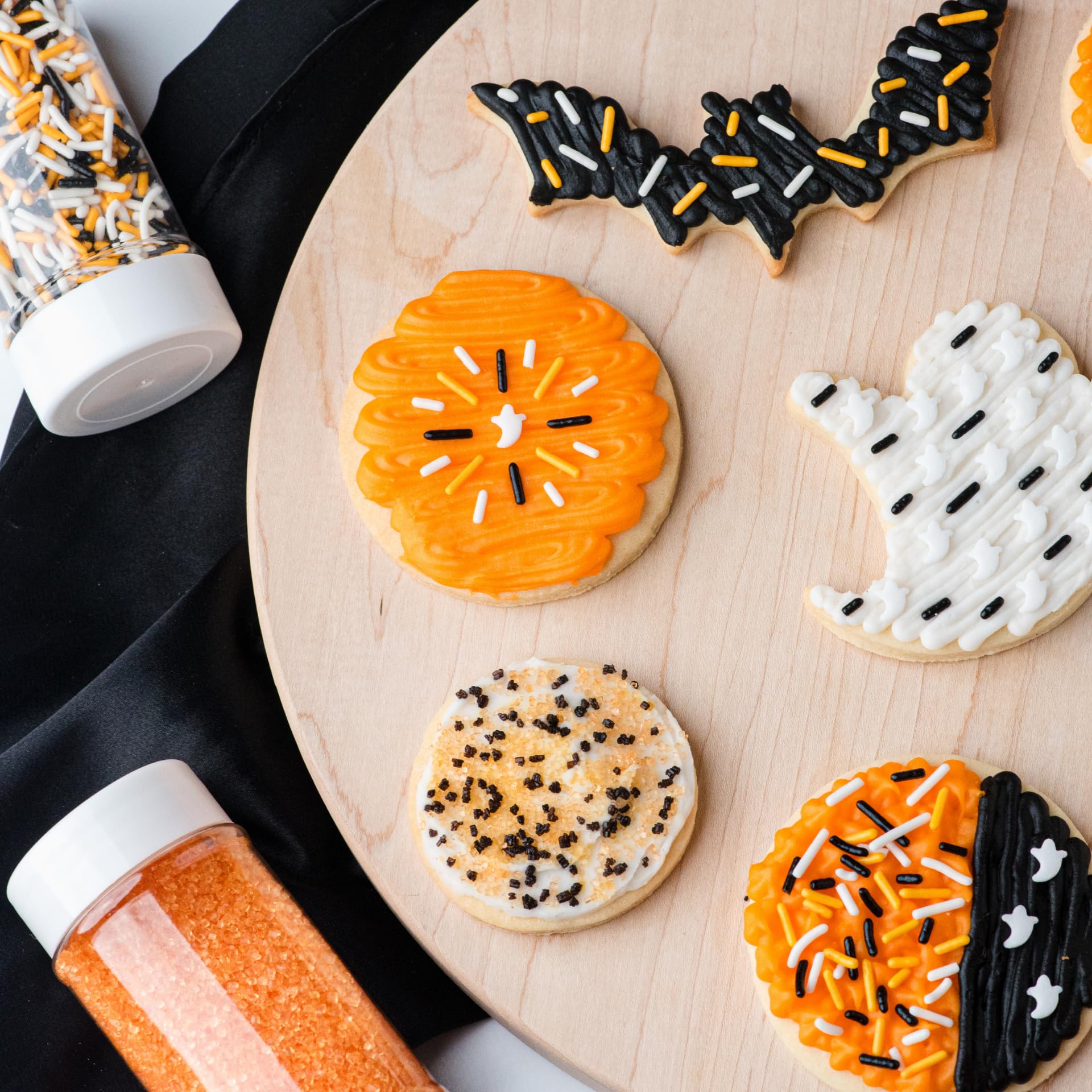Sweets Indeed Sprinkles, 4 Pack, Edible Sprinkle Mix, Perfect for Cake Decorations, Baking, Ice Cream, Cookies, Cupcake Topper (Natural Halloween)