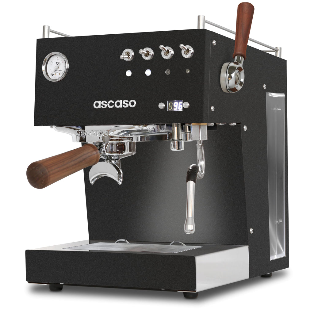 Ascaso Steel DUO PLUS Espresso Machine | PID | Programmable | Volumetric Controller | Dual Thermoblock | 120V | (Black)