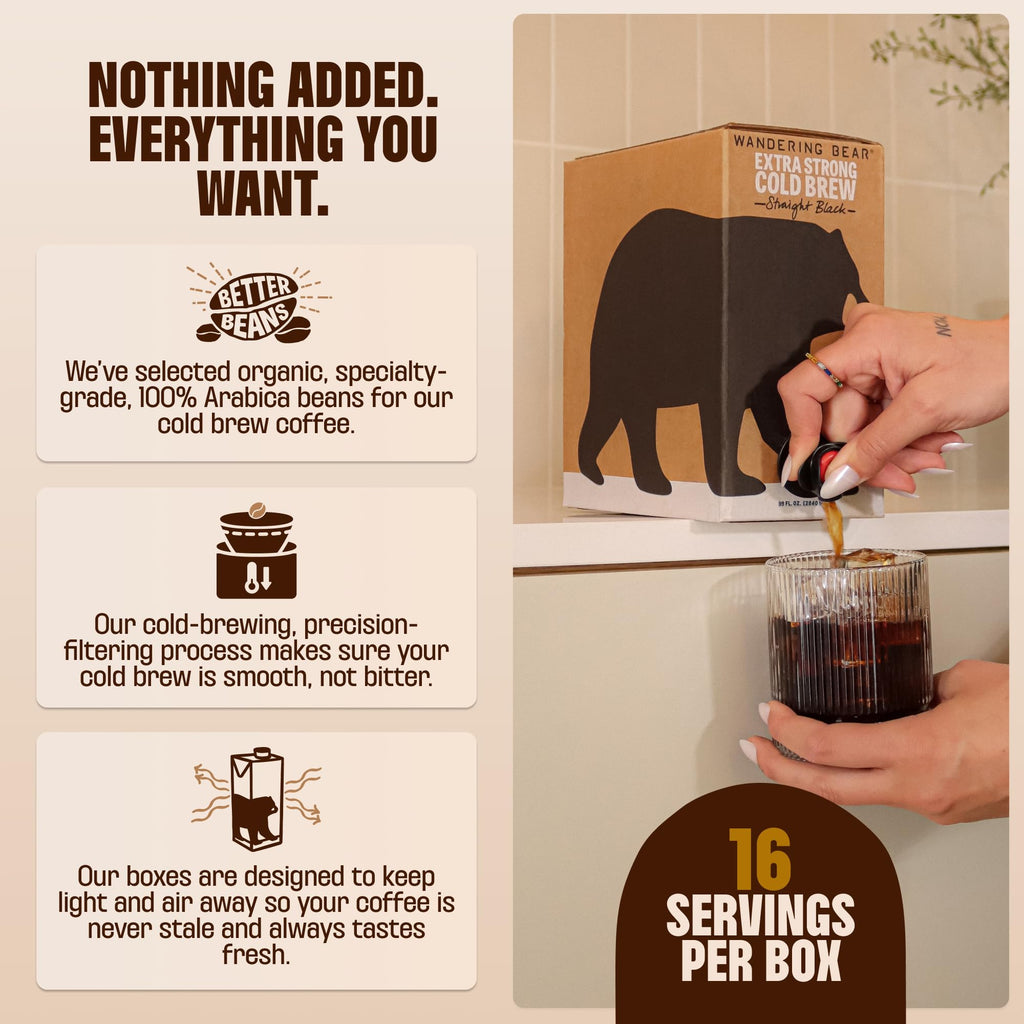 Wandering Bear Organic Caramel Cold Brew On Tap - 96 fl oz, Iced Coffee