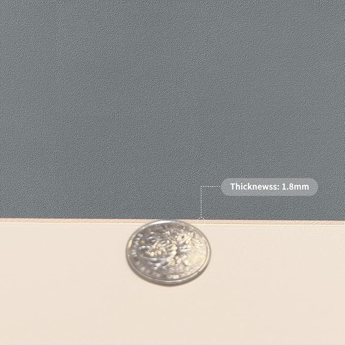 Large Desk Mat - 24x36 Inch Waterproof Anti Overflow Can Cover Up Defects Protect The Surface of Furniture from Scratches Can Be Used for Office Coffee Table Dorm(Off White+Light Gray 24x36)