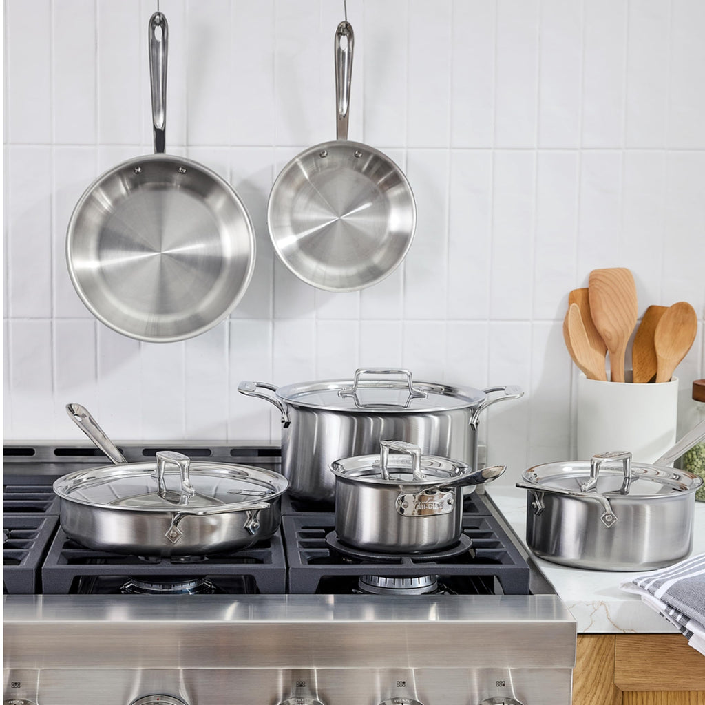 All-Clad D5® Stainless Steel 10-Piece Cooking Set, Made in the USA
