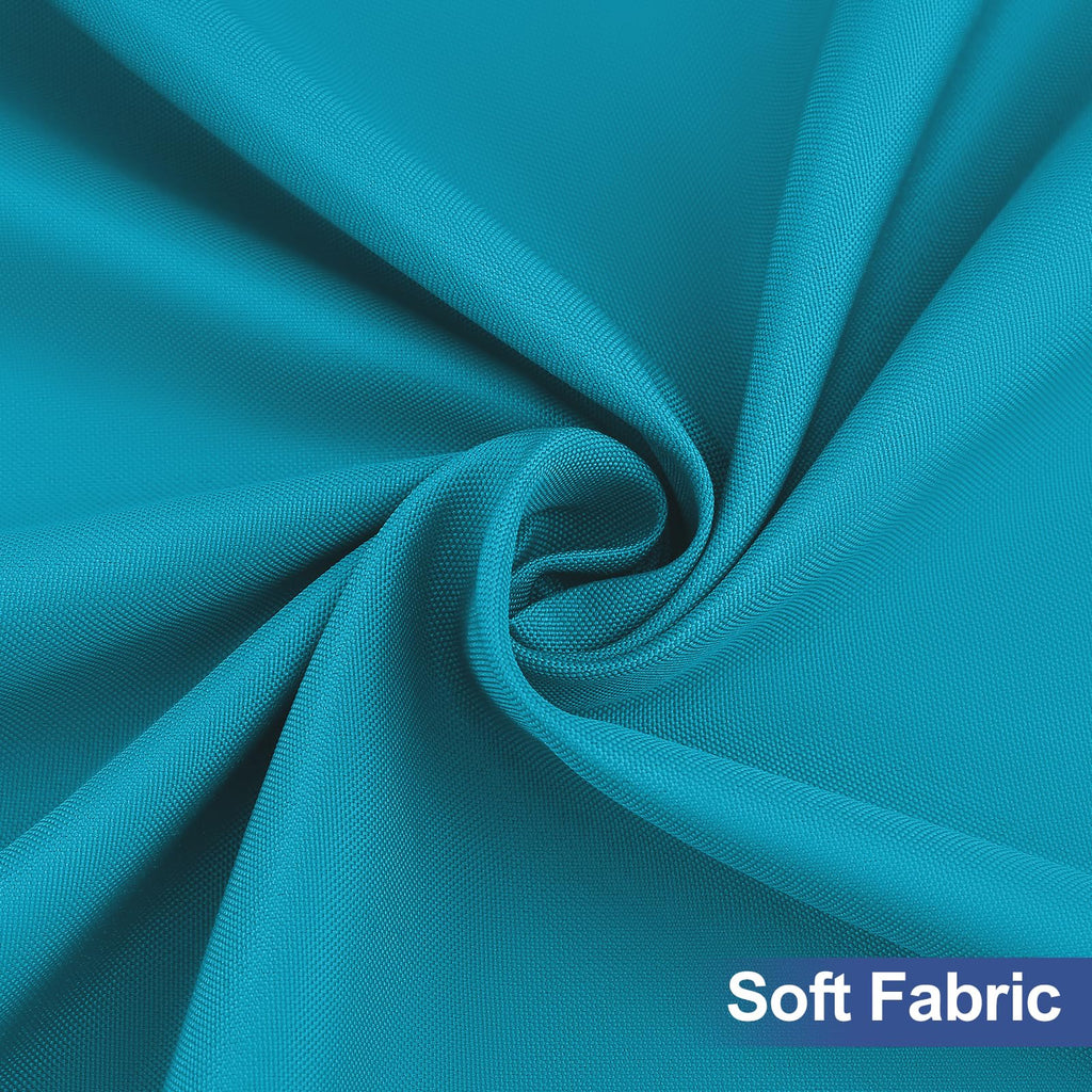 homing Rectangle Table Cloth Cover, Waterproof Polyester Elastic Fitted Tablecloth, Fits for 6 Foot Folding Tables, Washable Table Protector for Picnic, Camping, Outdoor (Teal, 30" x 72")