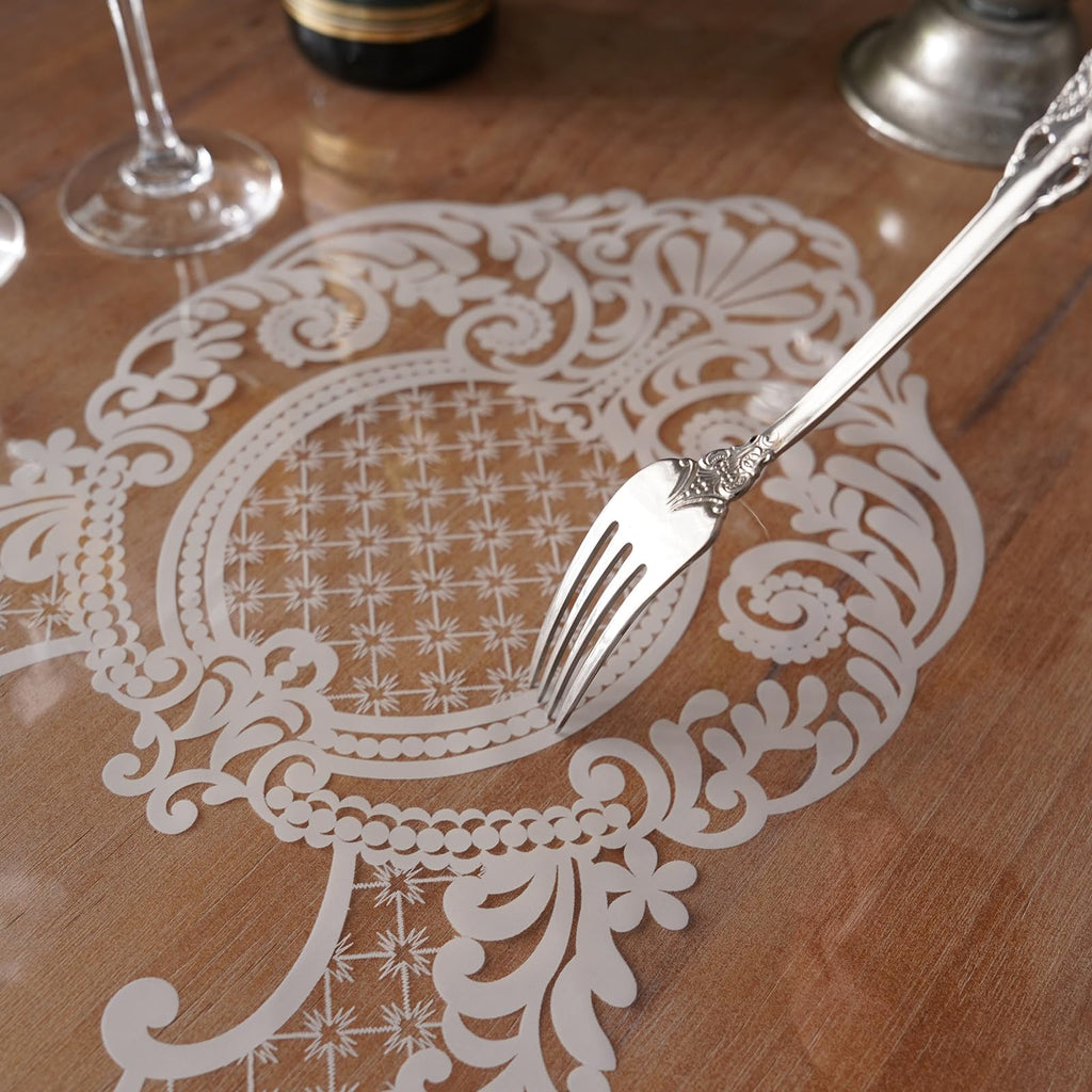 Artbloss Clear Table Cover Protector Vinyl Oil Spill Table Cloth, 52" x 70"