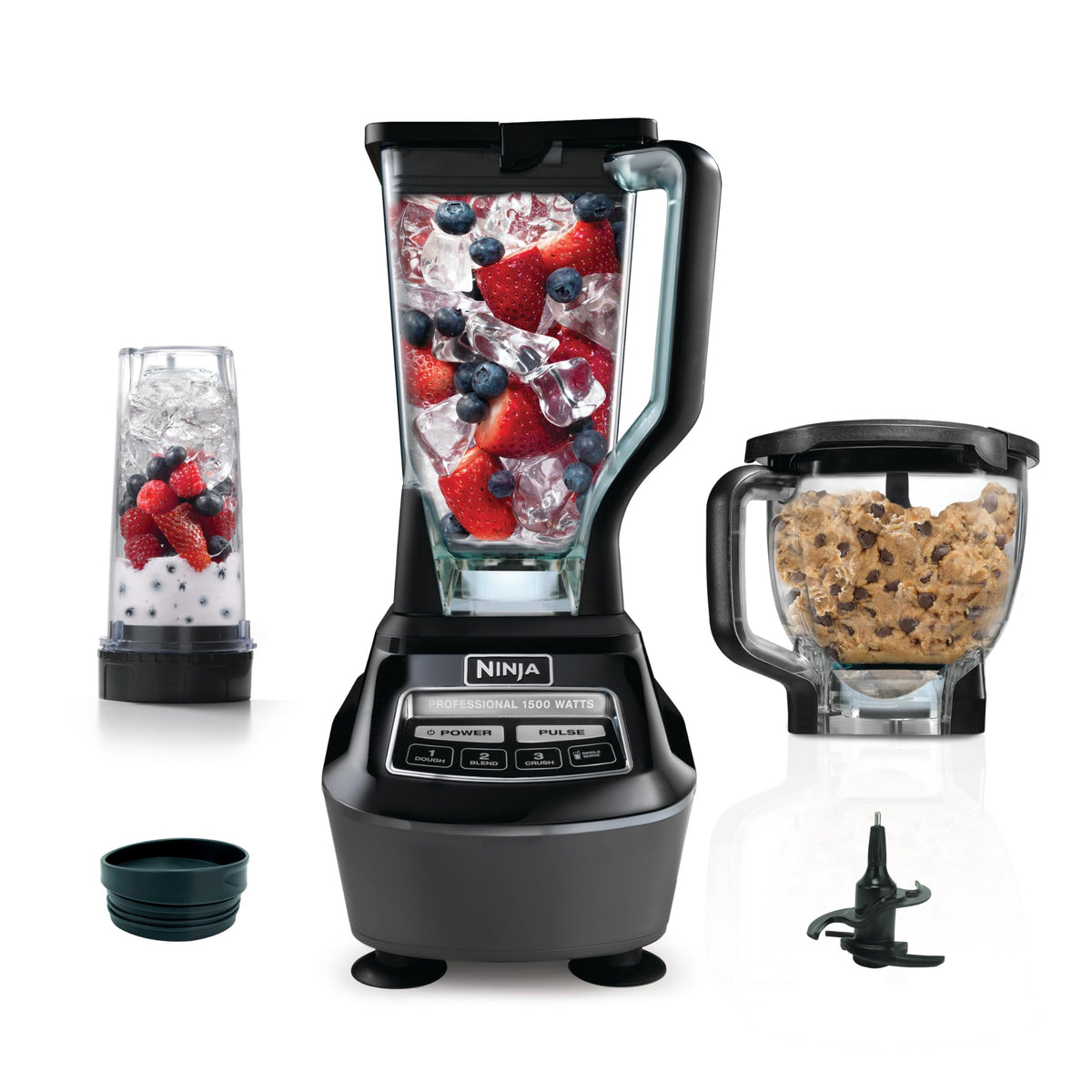 Ninja Mega Kitchen System, 1500W, 72oz Pitcher, 8-Cup, Black, BL770AMZ