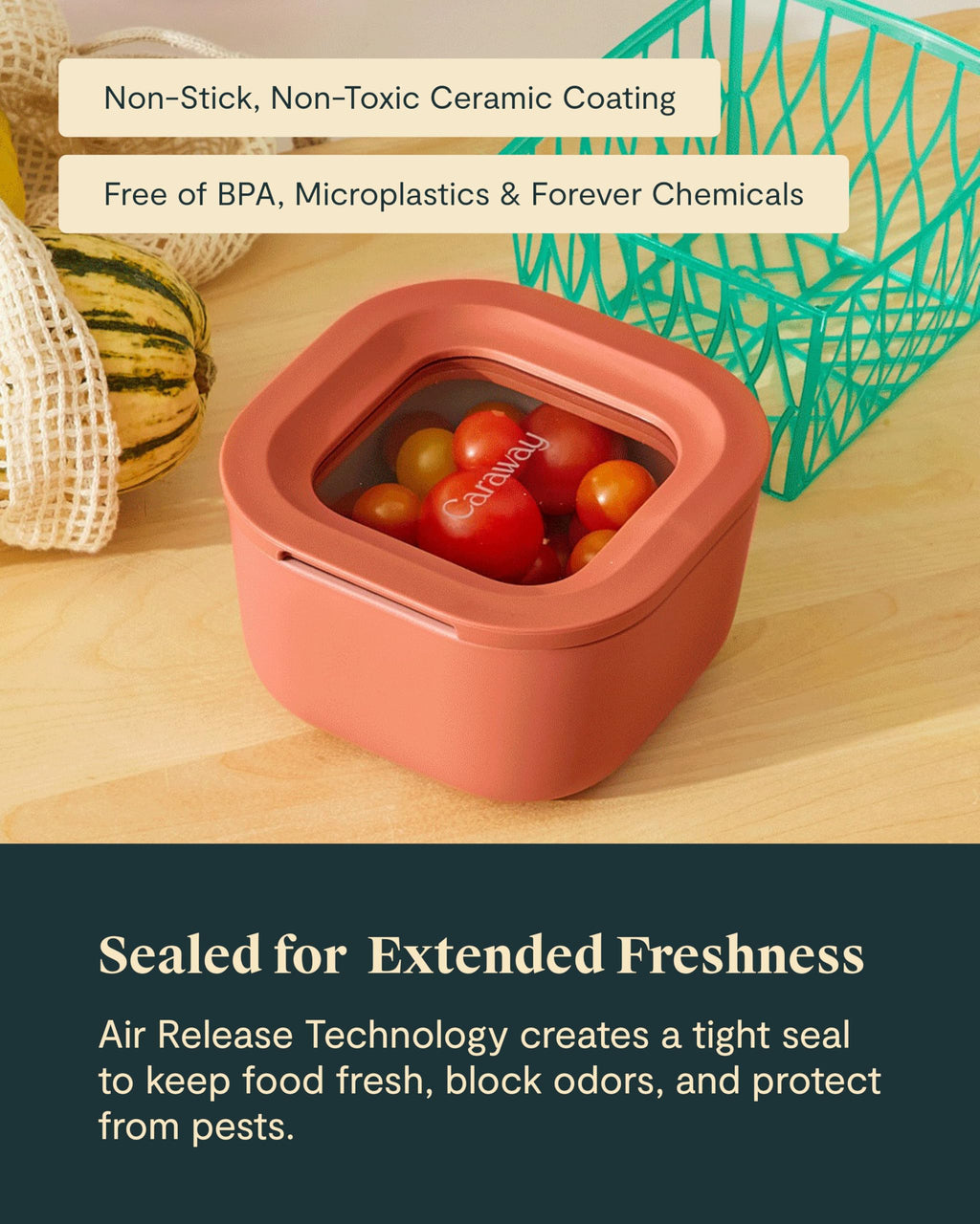 Caraway 6-Piece Food Storage Container Set