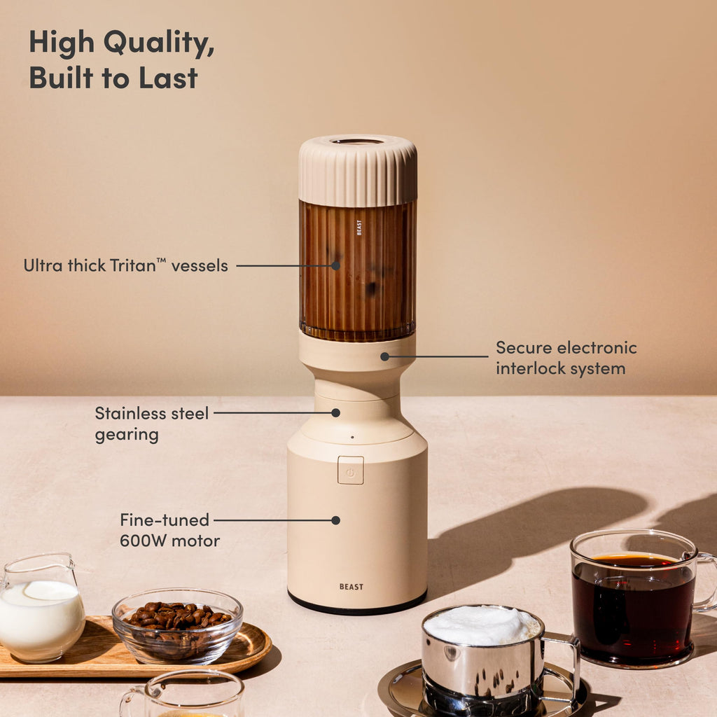 Beast Mini Blender, Countertop Kitchen Blender, Sand, 600W
