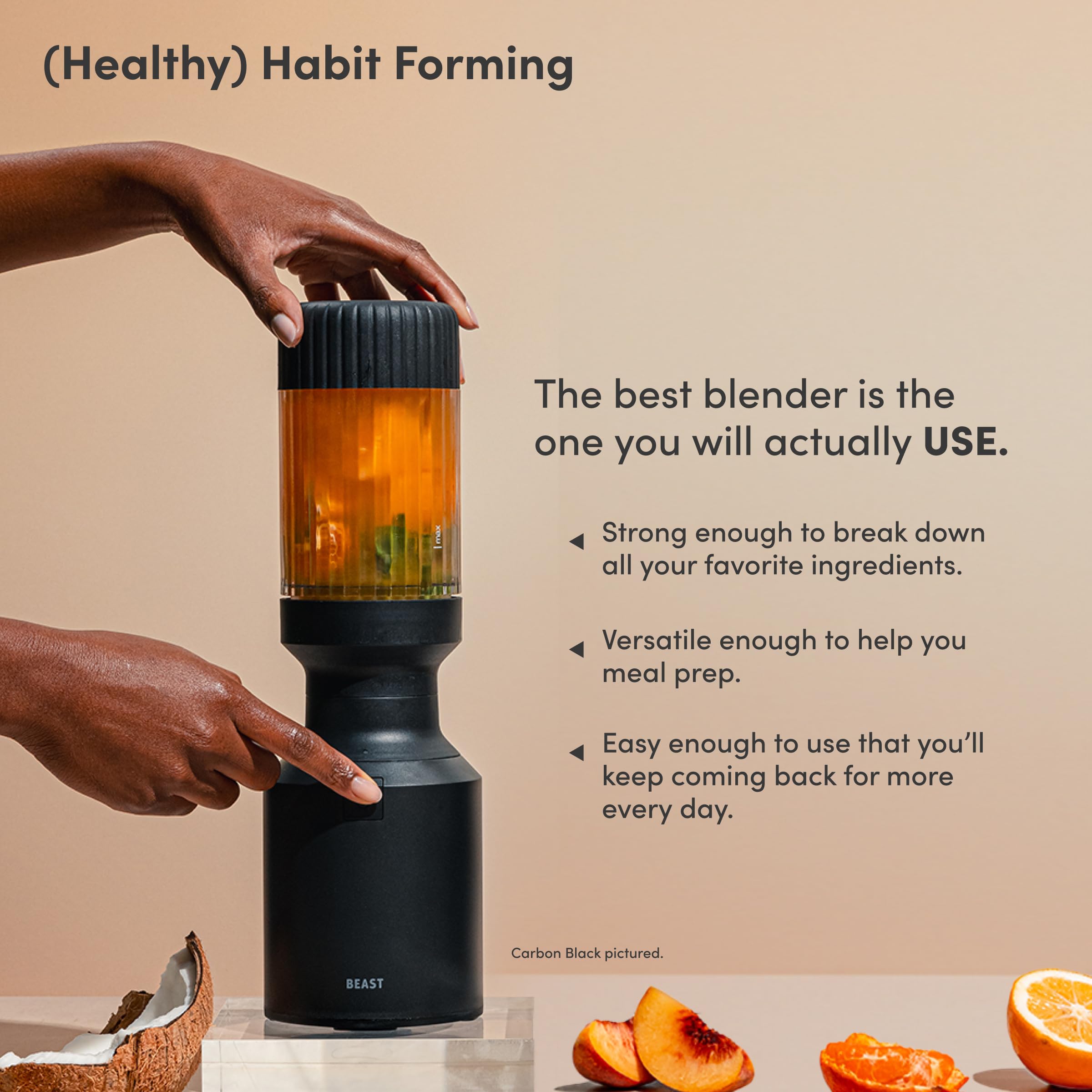 Beast Mini Blender Plus, Countertop Blender, Mist, 600W