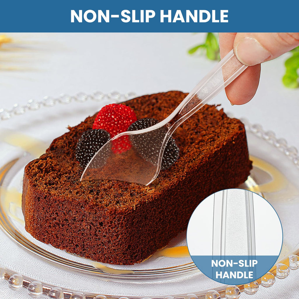 [600 Count] Clear Plastic Utensils 600 clear plastic forks and spoons Disposable 300 Forks and 300 Spoons Silverware Bulk Spoons Bulk Fork Heat Resistant Heavy Duty Silverware