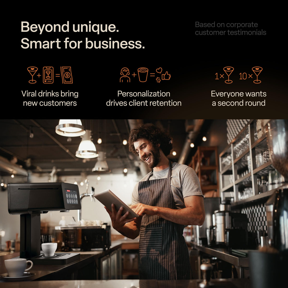 Ripples The Original Maker II, Print on Beverage Foam and Desserts, Plant-Based Ingredients Only, Selfie and Personalized Designs (Machine + Coffee Pod)