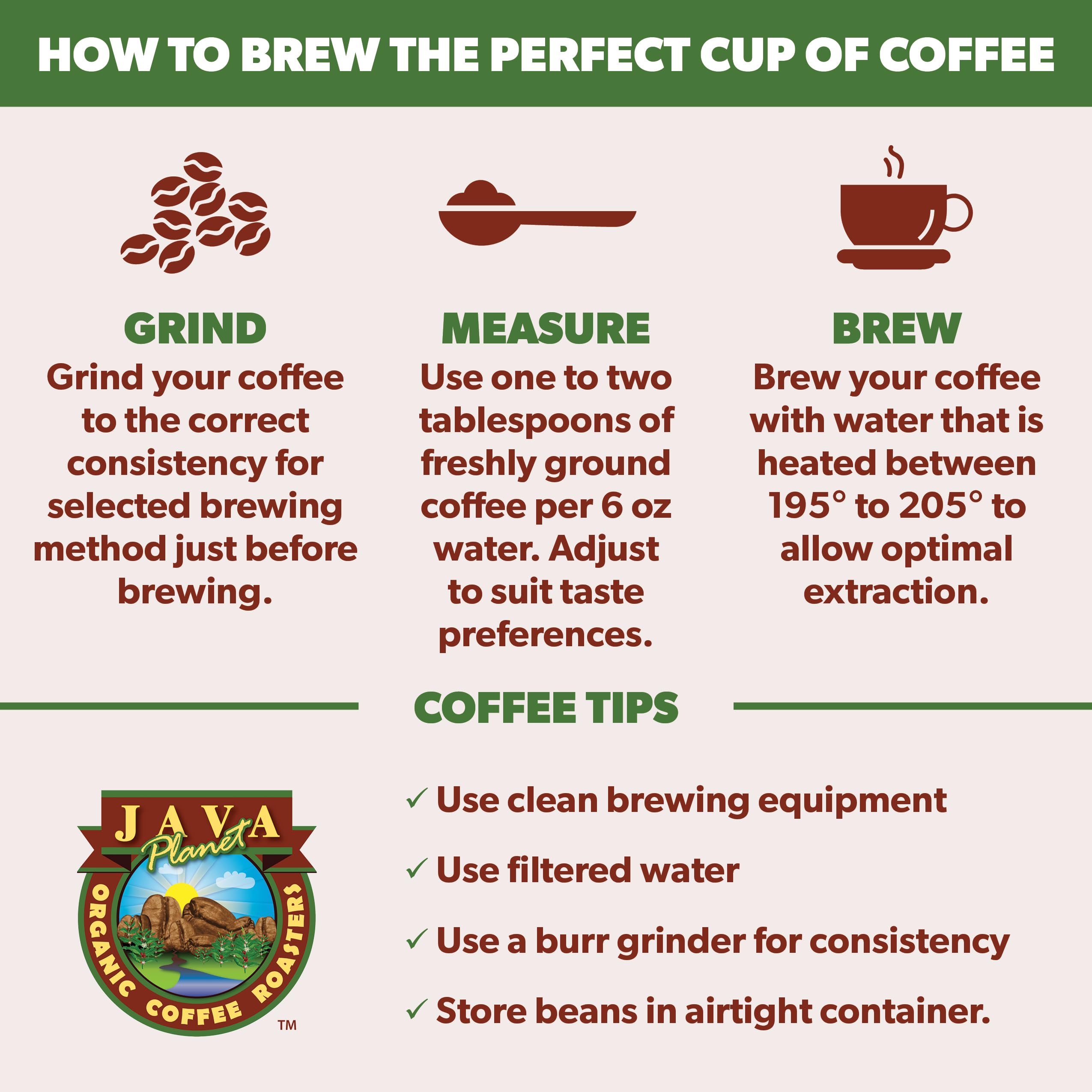 Java Planet Low Acid Organic Whole Bean Coffee, Guatemalan, Med Roast 5lb