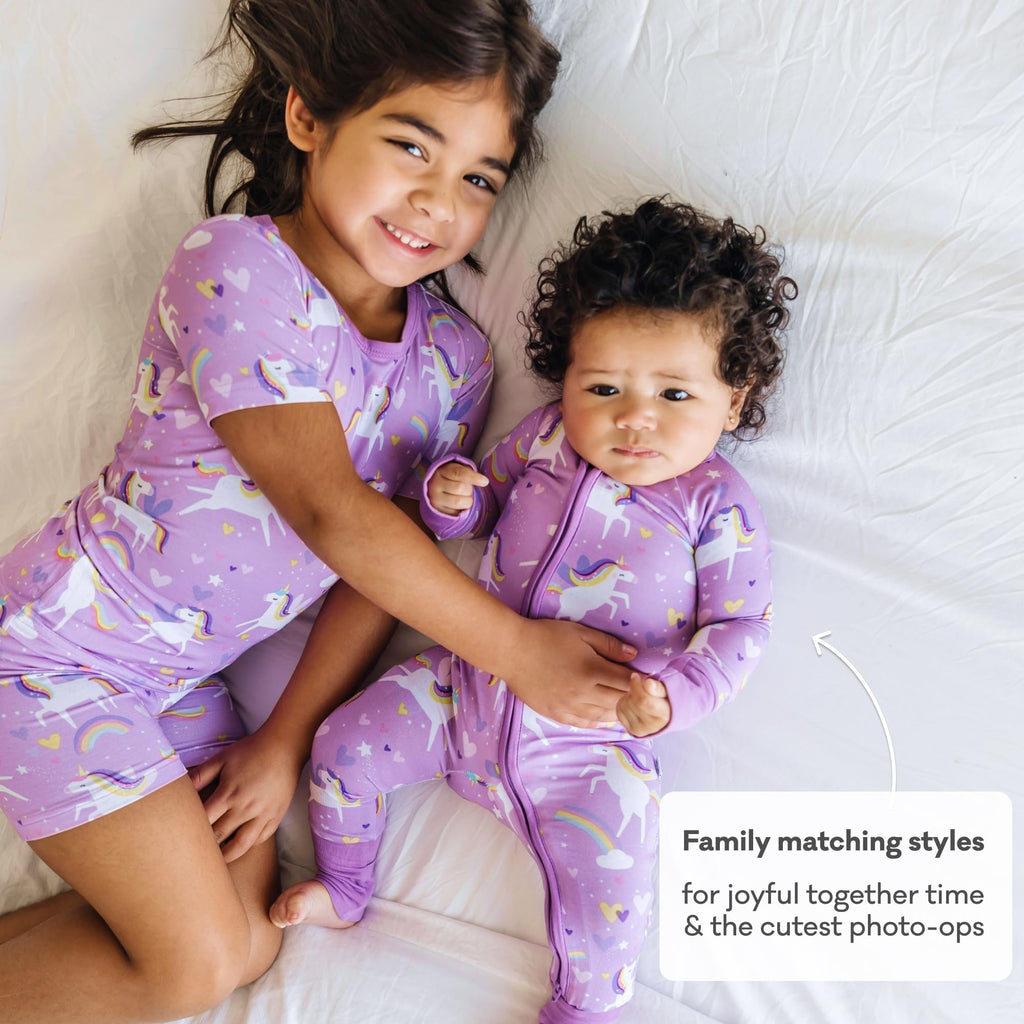 Little Sleepies Baby Pajamas, Sienna's Unicorns, 6-12M