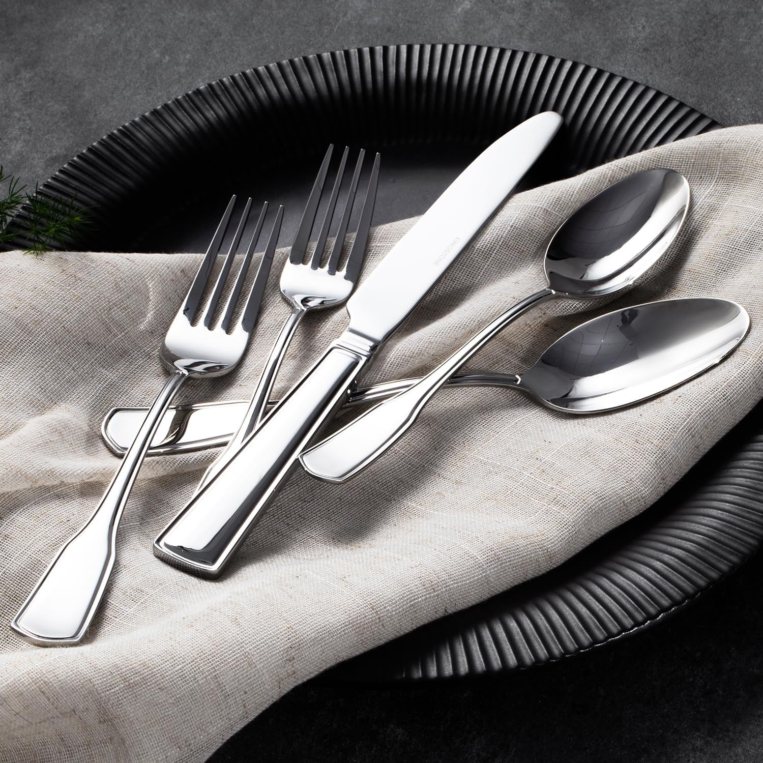 KINGSTONE 20 Piece Silverware Set for 4, 18/10 Stainless Steel