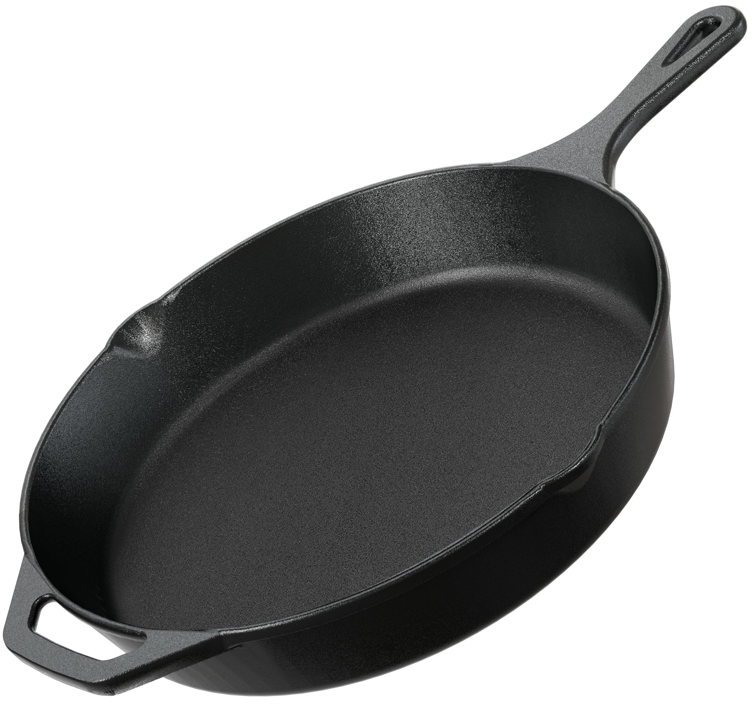 Utopia Kitchen Cast Iron Skillet 12 Inch Pre-Seasoned PFAS-Free Black