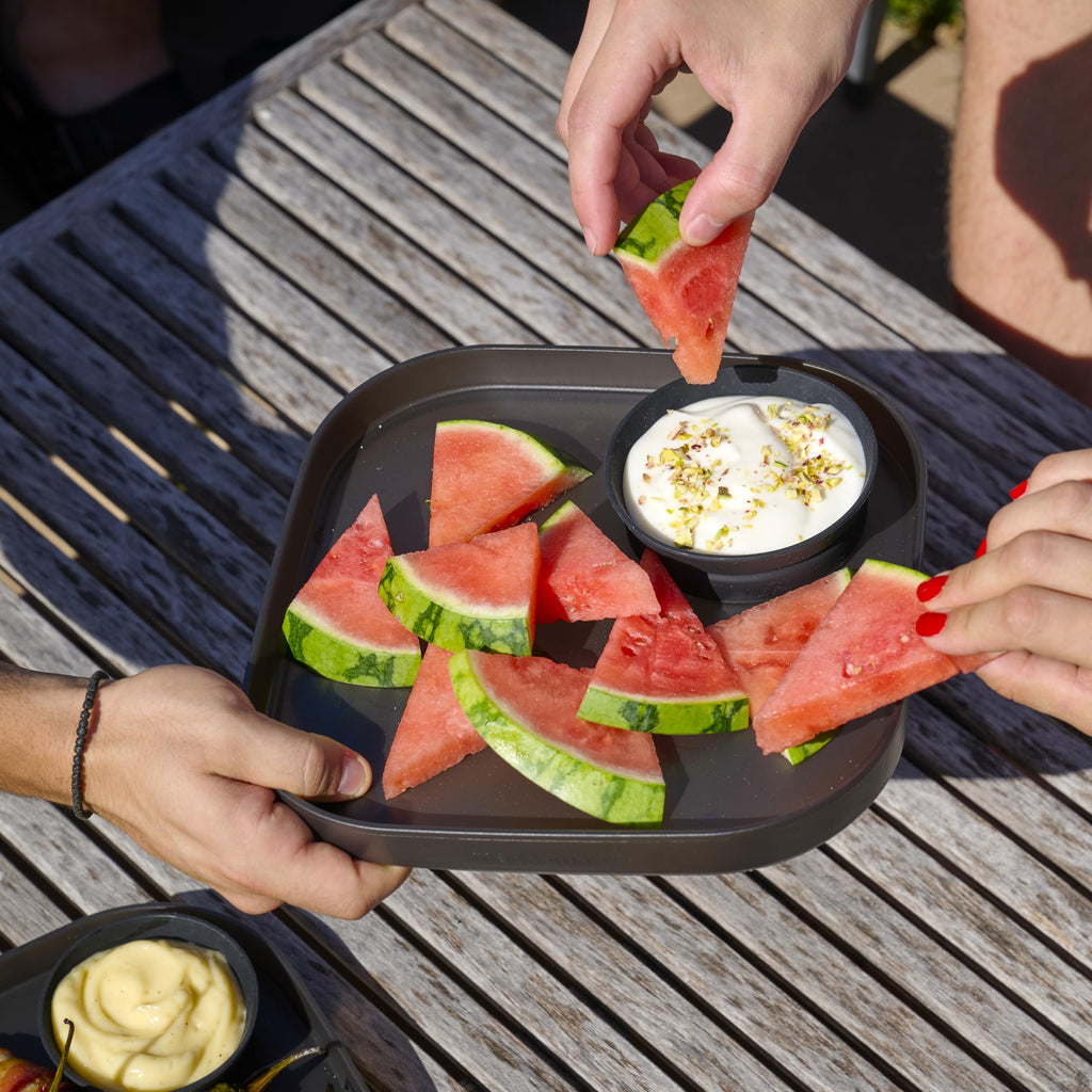 madesmart Dipware Dinner Plate, Carbon