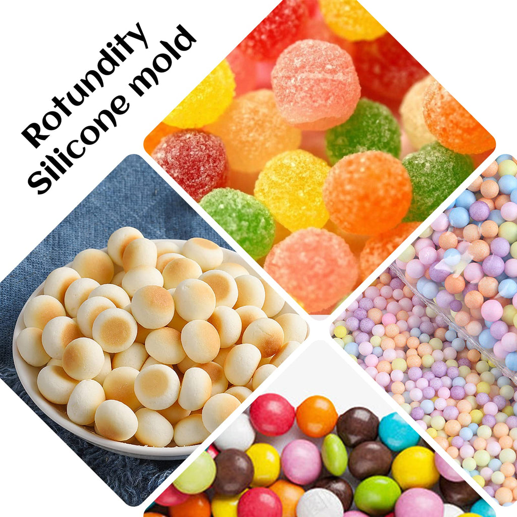 2 PCS Mini Silicone Molds, Dog Treat Molds,296 Cavity Mini Round Non-Stick Silicone Molds for Baking Biscuits, Cookie, Candy, Chocolate, Jelly Pet Dog Treats Mold (Mini Round)