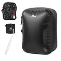POIXM Vacuum Bags for Travel with Wireless Pump, 180° Open Zipper, IP67 Waterproof, Reusable Space Saver Compression Bags for Backpack, Suitcase, Home Storage(1 Pack + Pump)
