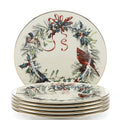 Lenox Winter Greetings Porcelain Christmas Salad Plate Set for 6