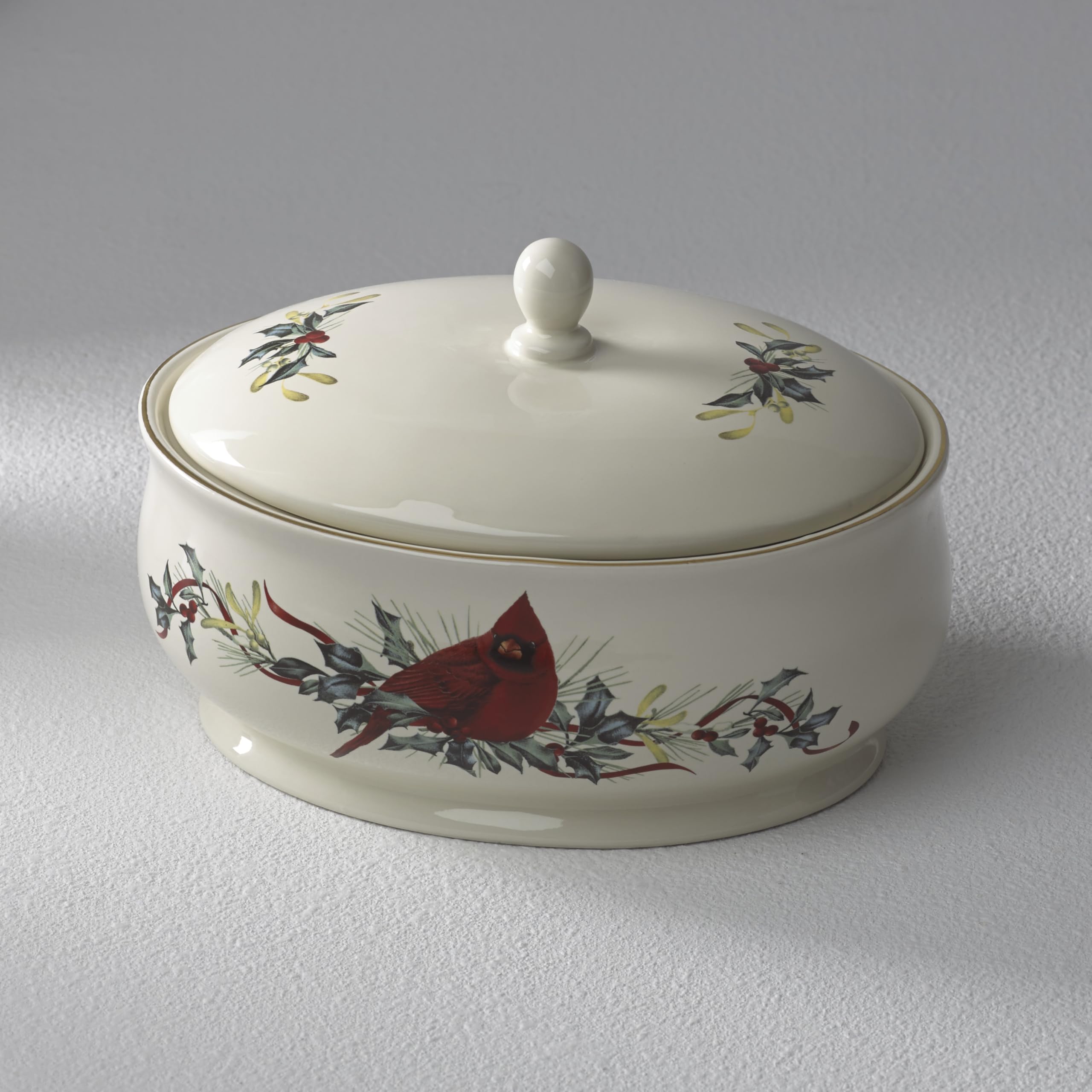 Lenox 870601 Winter Greetings Covered Dish, Christmas & Holiday Hosting