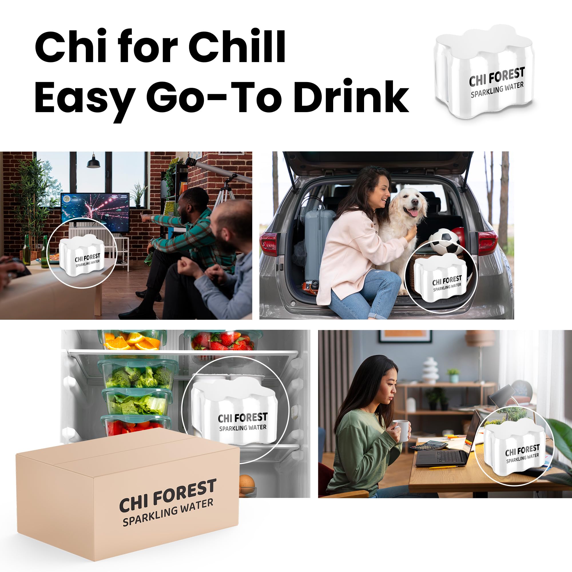 CHI FOREST Lychee Fizzy Sparkling Water (11.16 oz* 24)