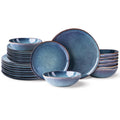 AmorArc Ceramic Dinnerware Sets for 8, 24Pcs Plates and Bowls Sets Dishes
