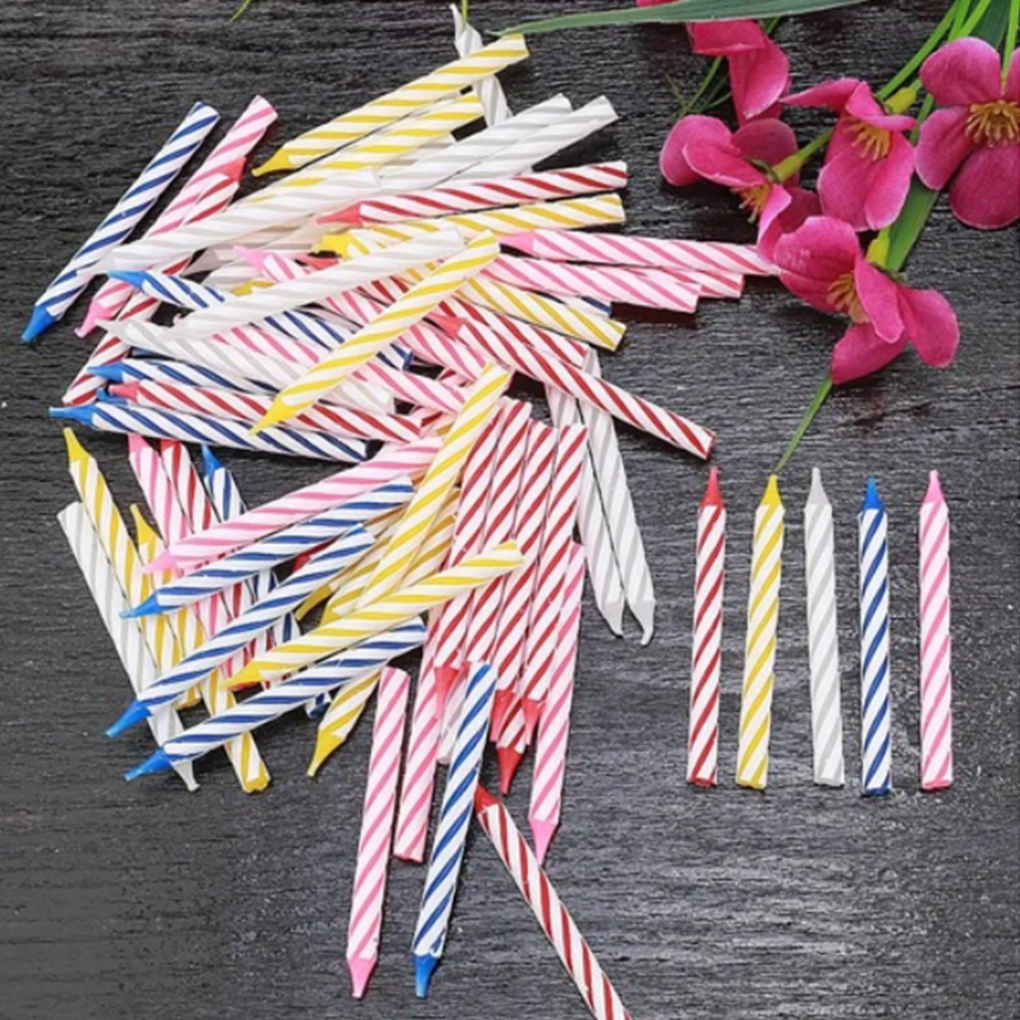 Bulk Birthday Candles for Cake – 72 Count Mixed Color Pack, Traditional Birthday Candles for All Ages & Party Themes
