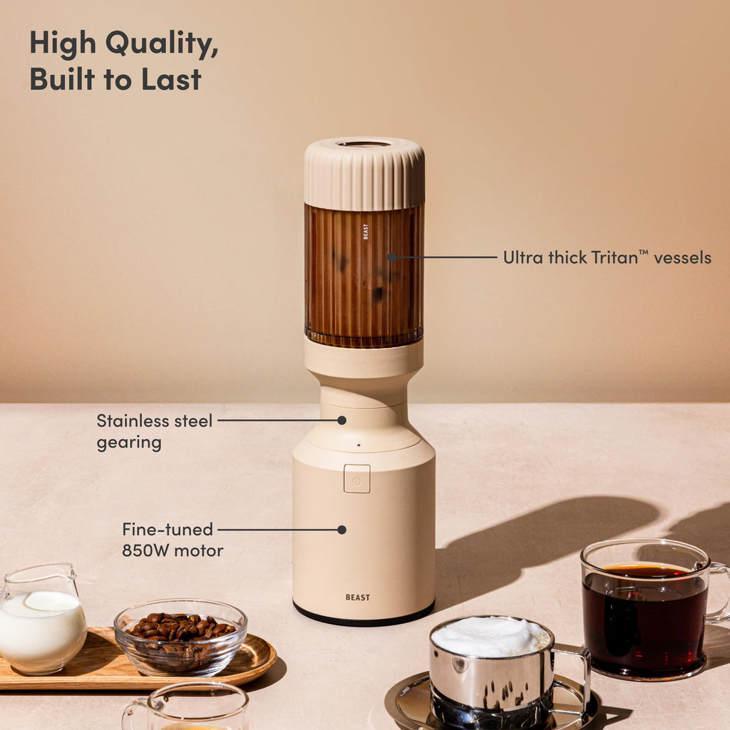 Beast Mighty 850 Plus Personal Blender, XL Vessel, Sand, 850W